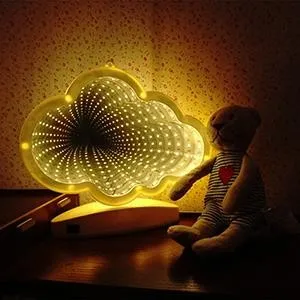 Thrisdar LED3D Battery USB Dual Mirror Tunnel Night Light