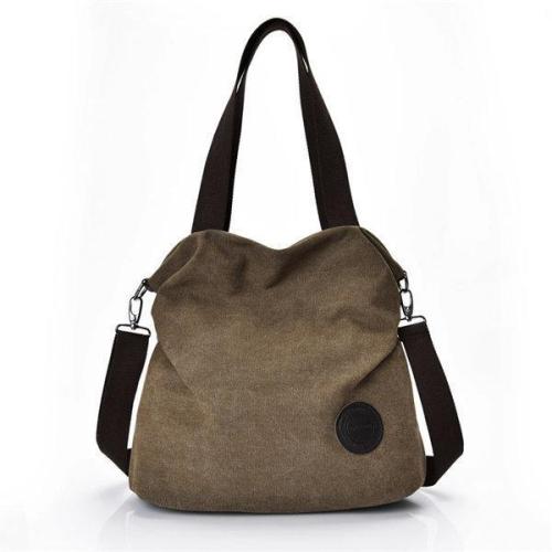 Large Capacity Casual Canvas Handbag Outdoor Shoulder Bag