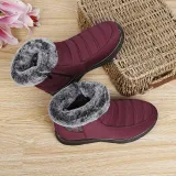 Women Comfy Snow Boot Flat Heel Plus Size Warm Shoes