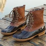 Date Pu Low Heel Boots