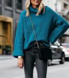 Autumn/Winter Leisure High-Collar Long-Sleeved Loose Sweaters