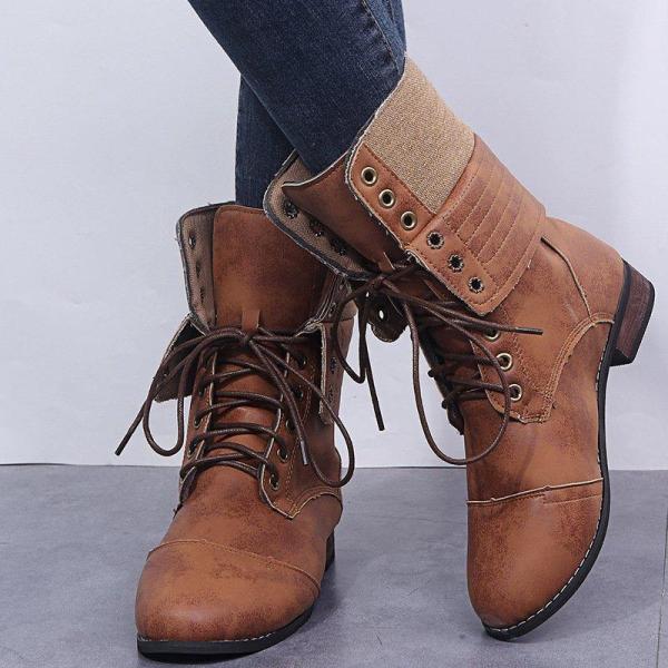 Wholesale Womens Lace Up Mid-Calf Winter Boots | Global Lover