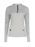Buttoned Long Sleeve Appliqued Bodycon Sweaters
