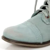 Women PU Booties Casual Comfort Lace Up Shoes