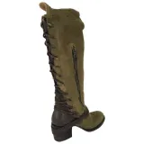Women Vintage Lace Up Boots European Style Bandage Above Knee Boots