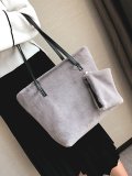 Cotton Zipper Shoulder Bags