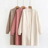 Oversized Cashmere Long Jacket Batwing Sleeve Knitted Cardigans
