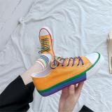 Women's color canvas casual shoes