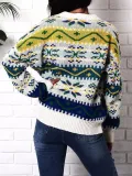 Snowflake Christmas Casual Long Sleeve Sweater