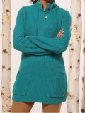 Knitted Plain Sweater