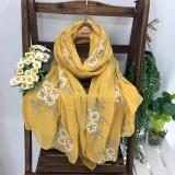Women Embroidered Comfort Linen Scarves
