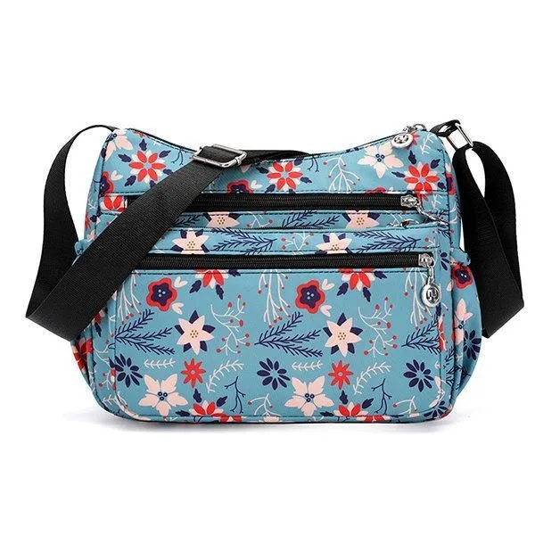 Women Flower Pattern Waterproof Lightweight Shoulder Bags Crossbody Bags