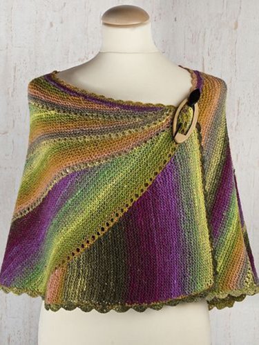 Green Knitted Scarves & Shawls
