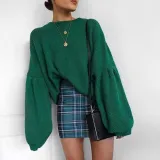 Fashion Round Collar Long Sleeve Loose Comfortable Sweater