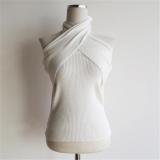 Women's Casual Backless Knit Top