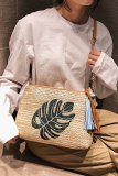 Women's Beach Embroidery Tassel Zipper Bag Handbag