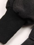 Hooded  Drawstring  Plain  Batwing Sleeve Coat