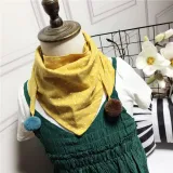 Baby Girls Dot Plaid Triangle Scarves Autumn Winter Boys Girls Shawl