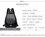 2 in 1 Women Leather Backpack+Crossbody Sling Shoulder Bag