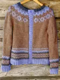 Long Sleeve Color-Block Tribal Women's Cardigans