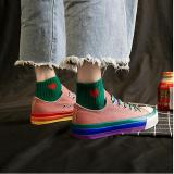 Women's Fashion Casual Personality Color Matching Canvas Sneakers