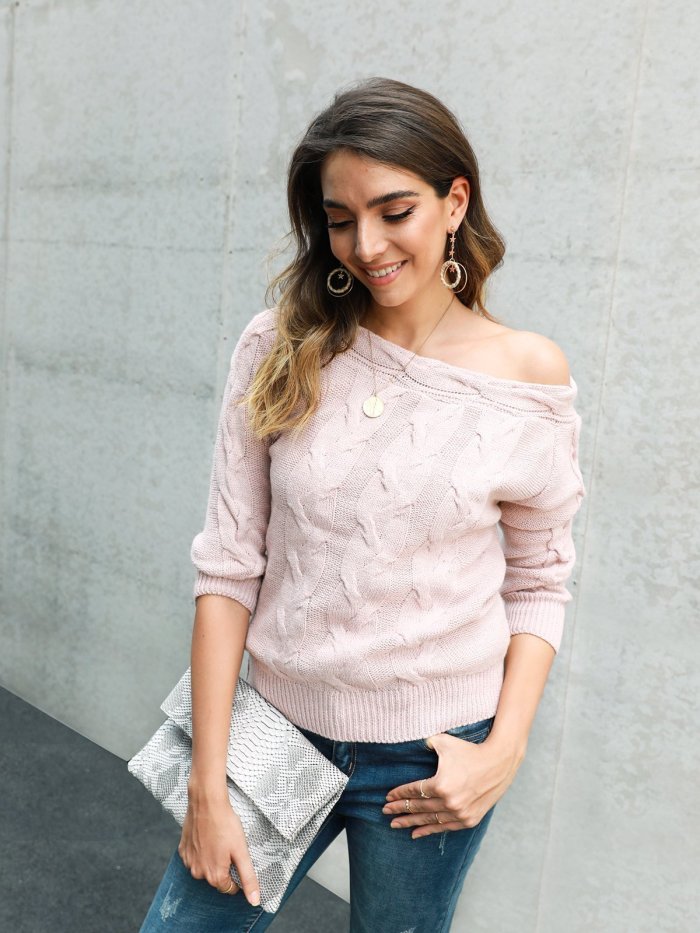 Holiday Off Shoulder Sweater