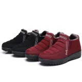 Fleece-lined Gore Snow Boots Women Slip-On Ankle Shoes