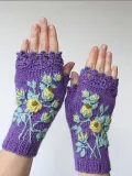 Blue Casual Gloves & Mittens