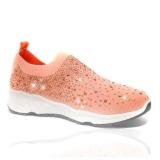 Women's European And American Fashion Rhinestone Stretch Cloth Solid Color Casual Shoes