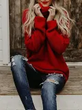 Casual Loose Striped Knitted Sweater