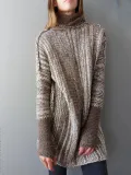 Casual Color-block Knitted Shift Sweater