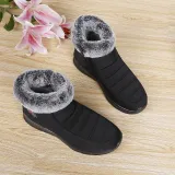 Women Comfy Snow Boot Flat Heel Plus Size Warm Shoes