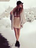 Fashion Solid Color Knit Sweater Cardigans Tops