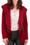 Lapel Plain Long Sleeve Blazer