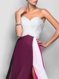Elegant Off Shoulder Long Section Evening Maxi Dress