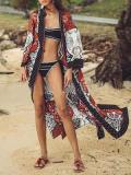 Positioning Printing Bohemian   Holiday Cardigan