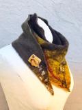Yellow Ombre/tie-Dye Vintage Scarves & Shawls
