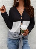 Long Sleeve Knitted Solid Knitted Shirts