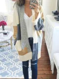 Color Block Ribbed Cardigan