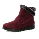Women Winter Shoes Warm Snow Zipper Ankle Boots