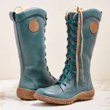Women's casual lace-up zipper boots