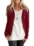 Pink Polyester Solid Casual Sweater