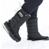Womens Warm Flat Heel Oxford Winter Snow Boots
