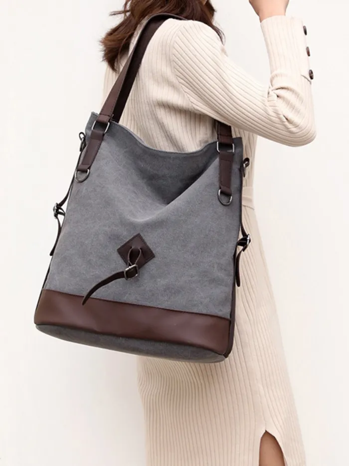 Women Canvas Large Capacity Bag Leisure  Shoulder Bags