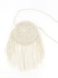 Women Hand-Woven Straw Shoulder Bag Tassel Beach Bag Handbag