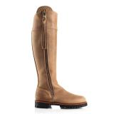 Round Toe Low Heel Zipper Casual Boots