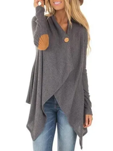 Plain  Long Sleeve Cardigans
