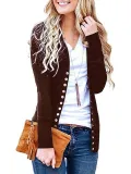 Pink Polyester Solid Casual Sweater