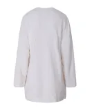 Fashion Splicing Long Fluffy Coat
