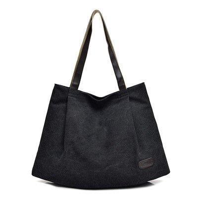 Fashion Ladies Canvas Shoulder Bag Large Capacity Female Handbag Casual Handbag